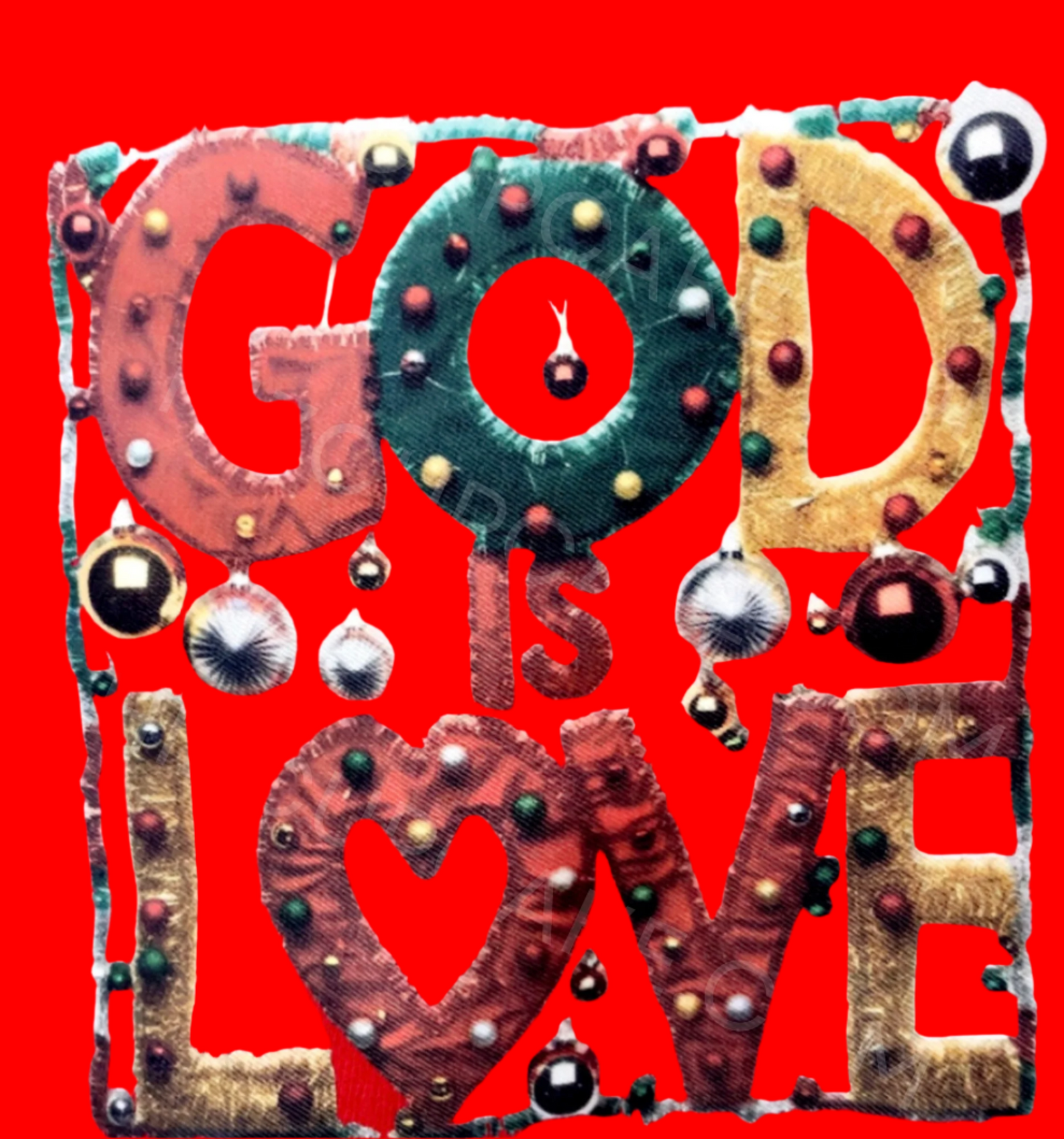 God Is Love Christmas Shirt Design 3