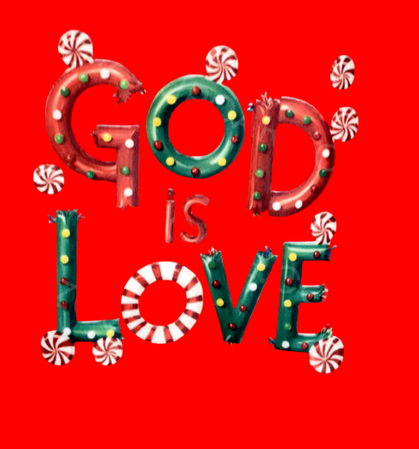 God Is Love Christmas Shirt Design 5