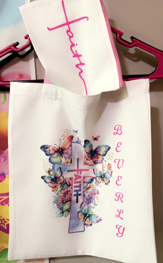 Faith Tote & Make-up Bag