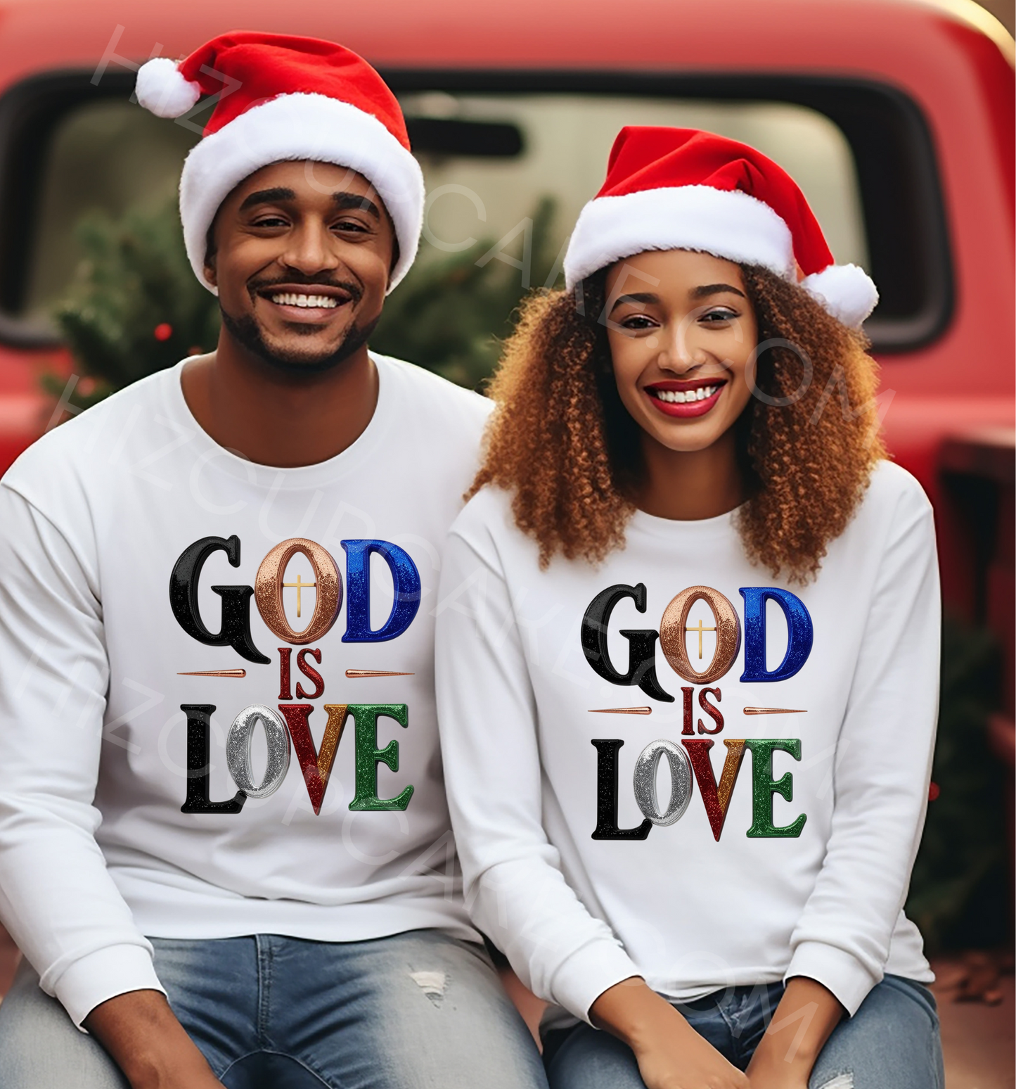 God Is Love Christmas Shirt Design 1