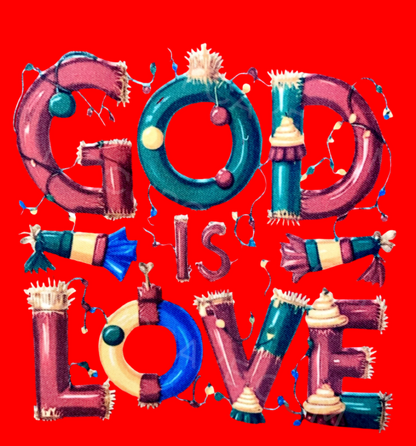 God Is Love Christmas Shirt Design 4