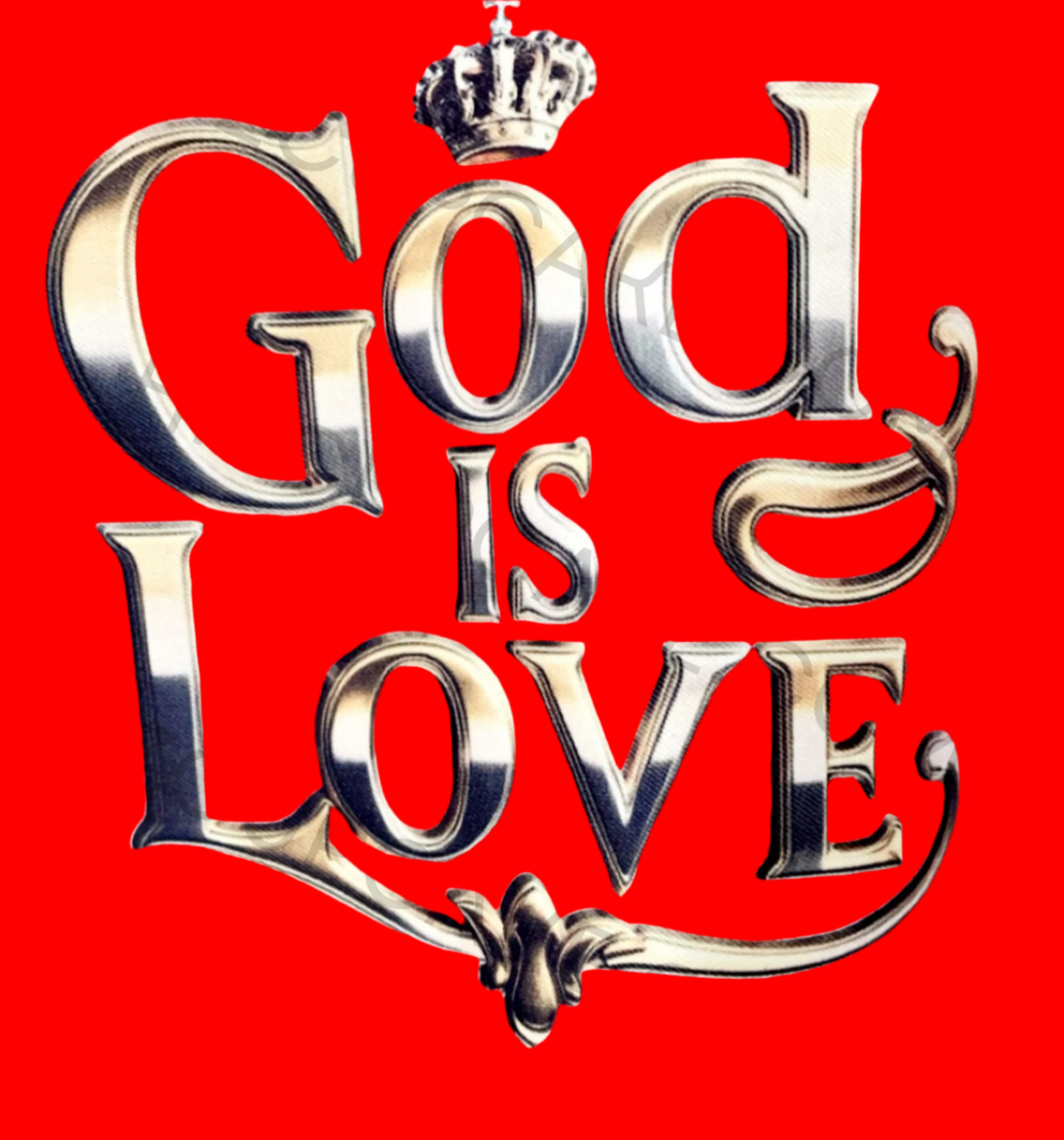 God Is Love Christmas Shirt Captured In Gold