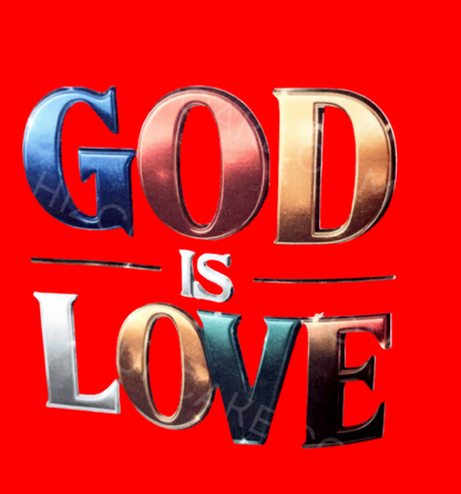 God Is Love Christmas Shirt Design 2